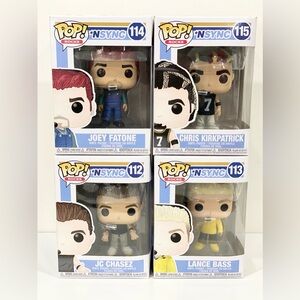 Lot of 4 Nsync Funko Pop Vinyl Figures